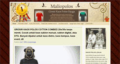 Desktop Screenshot of kaospolosjogja.com